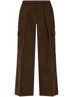 BURBERRY - Women High Waisted Cargo Wide Leg Trousers - Image 5