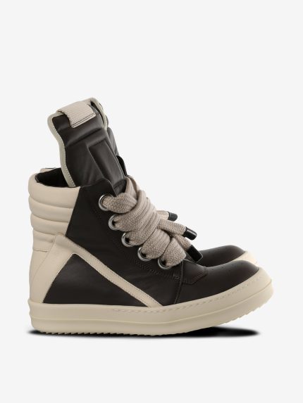 RICK OWENS - Women Scarpe In Pelle Jumbolace Geobasket Sneakers
