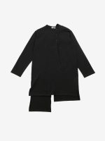 YOHJI YAMAMOTO POUR HOMME - Men Binder Henry Neck Tee - Image 5