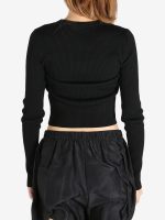 ANN DEMEULEMEESTER - Women Kati Cropped Sweater - Image 3