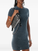T BY ALEXANDER WANG - Women Jacquard Logo Mini Dress - Image 2