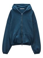 ALEXANDER WANG - Unisex Graphic Logo Zip Up Hoodie - Image 5