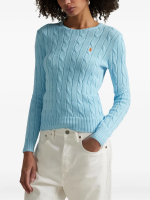 POLO RALPH LAUREN - Women Pima Cotton Julianna Long Sleeve Pullover - Image 2