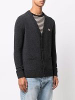MAISON KITSUNE - Men Baby Fox Patch Cosy Cardigan - Image 2