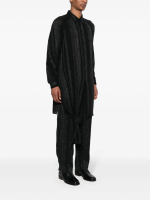 YOHJI YAMAMOTO POUR HOMME - Men M-Tied Hem Stripe B Shirt - Image 2