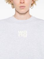 T BY ALEXANDER WANG - Women Essential Terry Crew Sweatshirt W/ Puff Paint Logo - Image 4