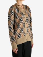 BURBERRY - Women Checkered Cardigan - Image 2