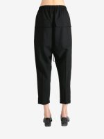RICK OWENS - Women Drawstring Astaires Cropped Pants - Image 3