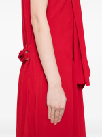 YOHJI YAMAMOTO - Women Long Draped Sleeveless Dress - Image 4