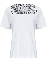 MM6 Maison Margiela - Women V-Neck SIDA Print T-Shirt - Image 7