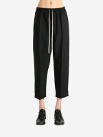 RICK OWENS - Women Drawstring Astaires Cropped Pants