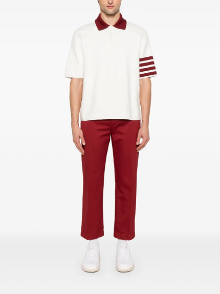 THOM BROWNE - Men Rugby Fit Milano Stitch Short Sleeve Polo