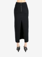 AURALEE - Women Cotton Silk Stretch Double Face Knit Skirt - Image 3
