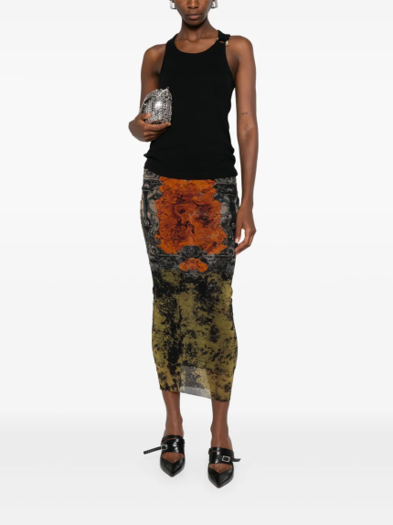 JEAN PAUL GAULTIER - Women "Gaultier" Piercing Detail Tank Top