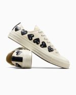 COMME DES GARCONS PLAY X CONVERSE - Chuck 70 Multi Heart Low Top - Image 4