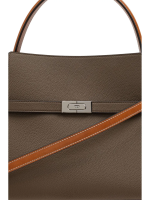 TORY BURCH - Women Lee Radziwill Color-Block Pebbled Small Double Bag - Image 6