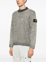 STONE ISLAND - Men Chenille Mock Neck Jumper - Image 2