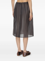AMOMENTO - Women Shirring Organza Skirt - Image 3