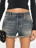 BALENCIAGA - Women Mini Denim Shorts - Image 4