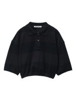 T BY ALEXANDER WANG - Women Deconstructed Polo Shirt - Image 4
