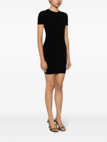 T BY ALEXANDER WANG - Women Crew Neck Short Sleeve Dress - Image 2