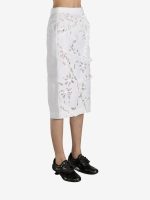 SHUSHU/TONG - Women Cutout Bow Patchwork Skirt - Image 2