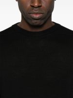 RICK OWENS - Men Cropped Biker Round Neck Sweater - Image 4