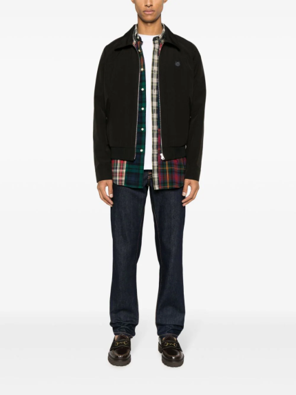 MAISON KITSUNE - Men Technical Cotton Gabardine W Harrington Jacket