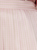VERSACE - Women Pinstripe Chain Silk Twill Skirt - Image 4