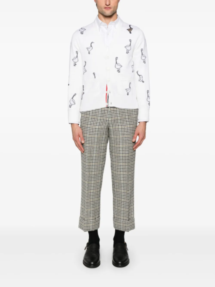 THOM BROWNE - Men Straight Fit BD Long Sleeve Shirt