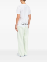MM6 Maison Margiela - Women V-Neck SIDA Print T-Shirt - Image 4