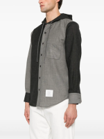 THOM BROWNE - Men Hooded Straight Fit Long Sleeve Sweats - Image 2