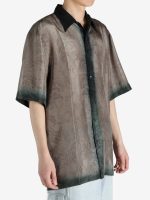DRIES VAN NOTEN - Men Silk Short Sleeved Shirt - Image 2