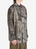 ZIGGY CHEN - Men Digital Print Asymmetric Shirt - Image 2