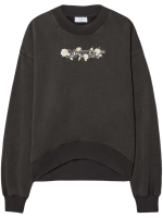 OFF WHITE - Women Bookish Roses Over Crew Sweatshirt - Image 5