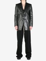 RICK OWENS - Men Giacca In Pelle Lido Jacket - Image 4