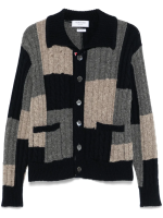 THOM BROWNE - Men Patchwork Baby Cable Intarsia Mock Neck Knitwear - Image 5