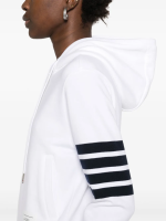 THOM BROWNE - Women Zip Up Hoodie In Classic Loopback - Image 4