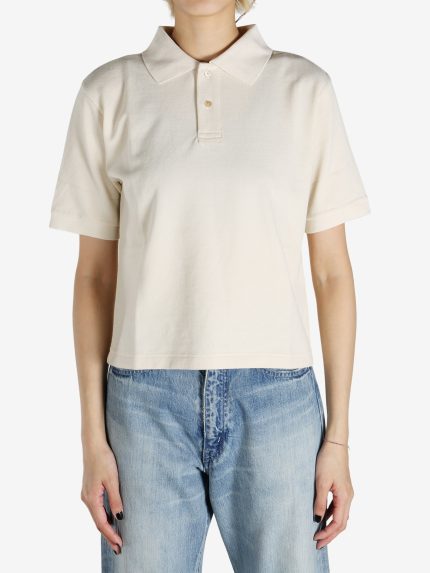 AURALEE - Women High Gauge Pique Polo Shirt