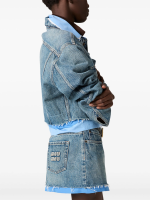 MIU MIU - Women Denim Cropped Jacket - Image 3