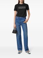 VERSACE - Women Crystal Versace Logo T-Shirt - Image 3