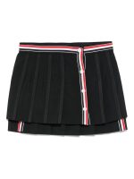 THOM BROWNE - Women Mini Mini Button Front Pleated Wrap Skirt - Image 5
