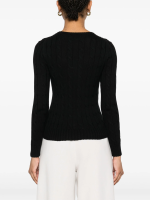 POLO RALPH LAUREN - Women Cable Knit Cotton Crewneck Sweater - Image 3
