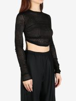 ANN DEMEULEMEESTER - Women  Beta Cropped Open Rib Sweater - Image 2