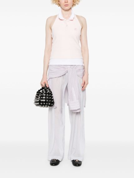T BY ALEXANDER WANG - Women Layered Polo Mini Halter Top