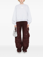 T BY ALEXANDER WANG - Women Essential Terry Crew Sweatshirt W/ Puff Paint Logo