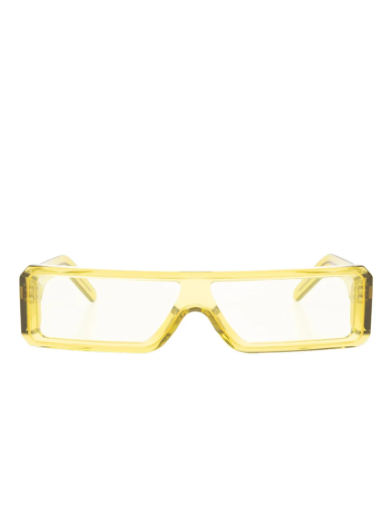 Yellow eyewear, front view
