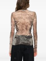 JEAN PAUL GAULTIER - Women Mesh "Médaillon" Long Sleeved Top - Image 3