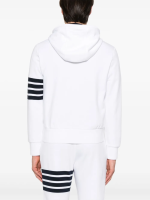 THOM BROWNE - Men Classic Loopback W/Engineered 4 Bar Zip Up Hoodie - Image 3