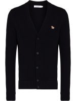 MAISON KITSUNE - Men Baby Fox Patch Cosy Cardigan - Image 5